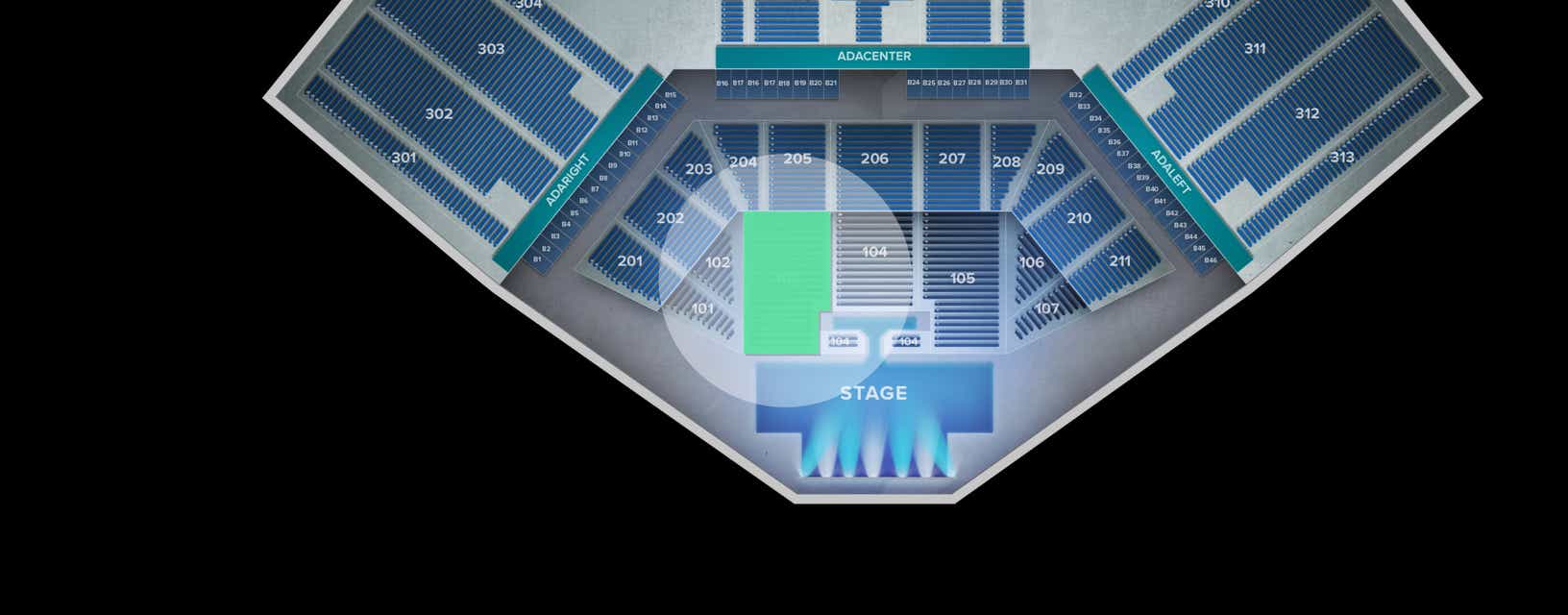 Seat view from Lower