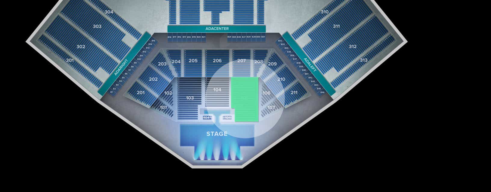Seat view from Lower