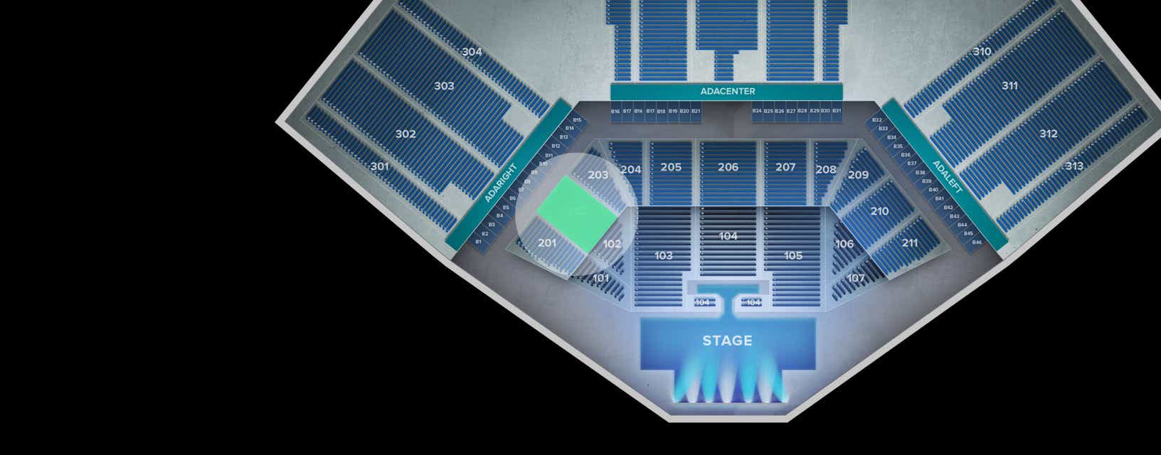 Seat view from Middle