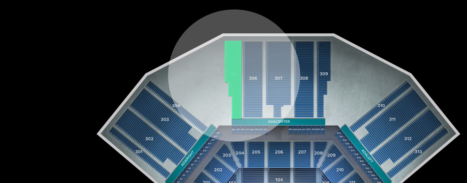 Seat view from Upper