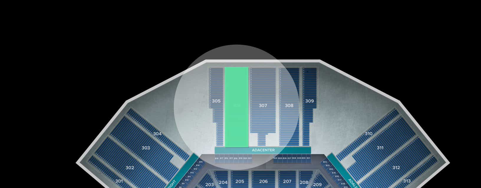 Seat view from Upper