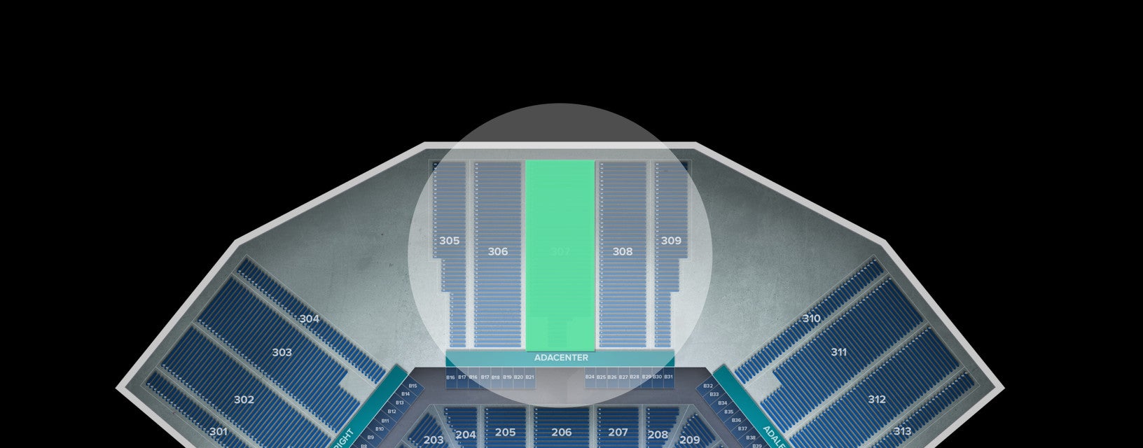 Seat view from Upper