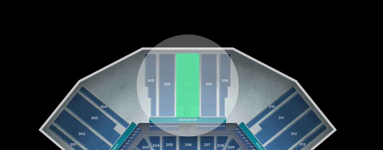 Seat view from Upper