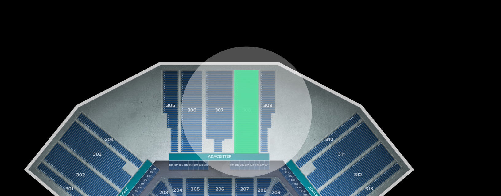 Seat view from Upper