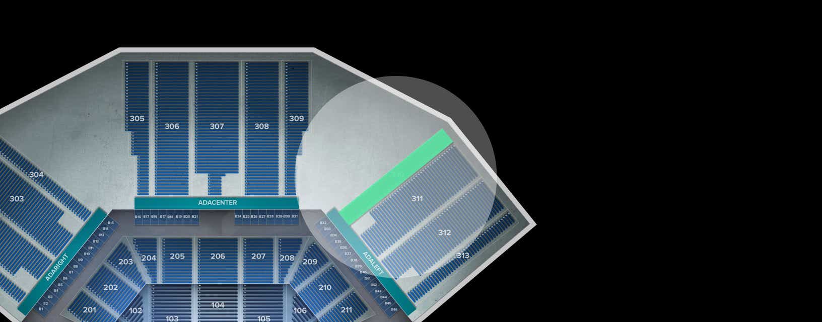 Seat view from Upper