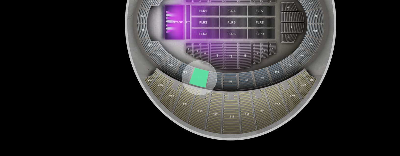 Seat view from Loge