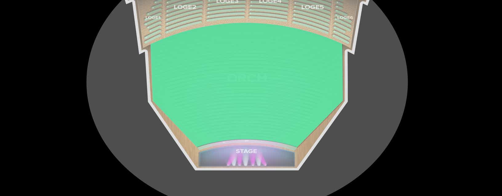 Seat view from Orchestra