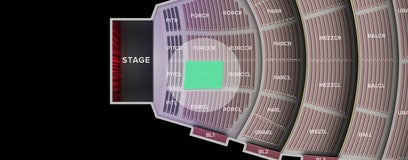 Seat view from Front Orchestra Center Left