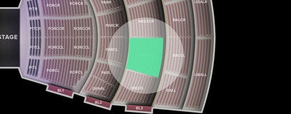 Seat view from Mezzanine Center Left