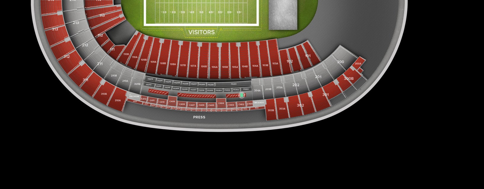 Seat view from Loge Box