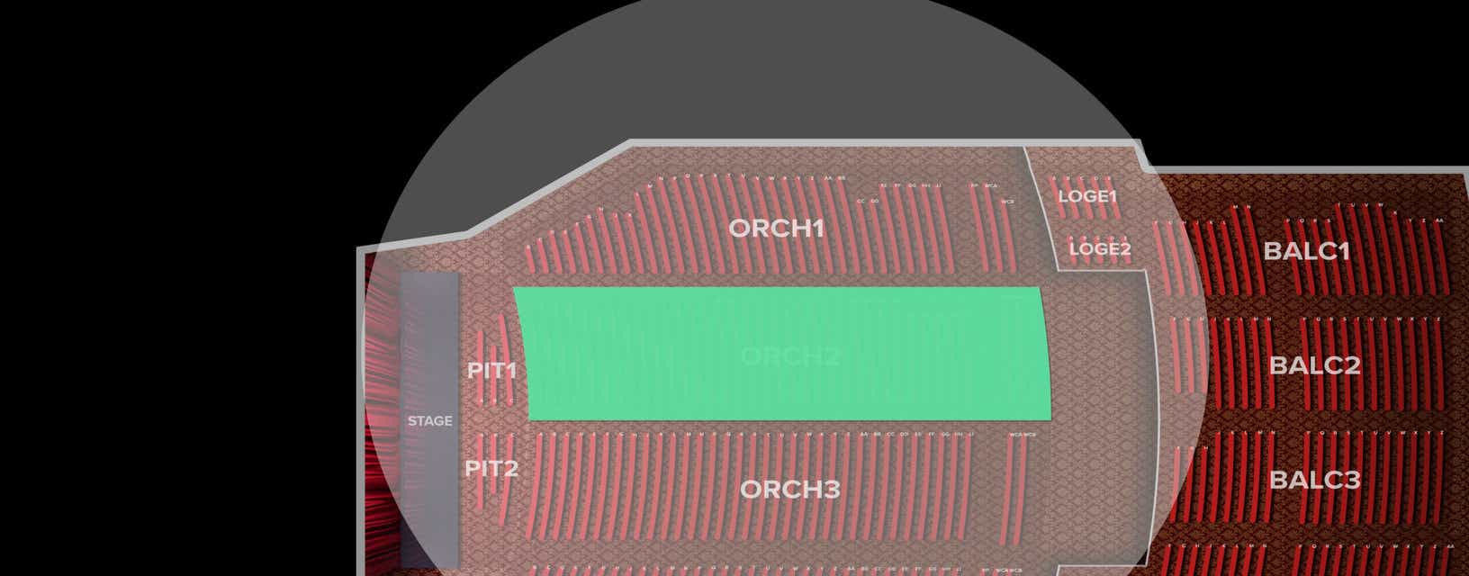 Seat view from Orchestra