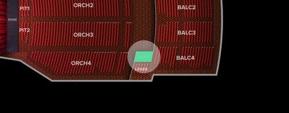 Seat view from Loge