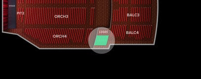 Seat view from Loge