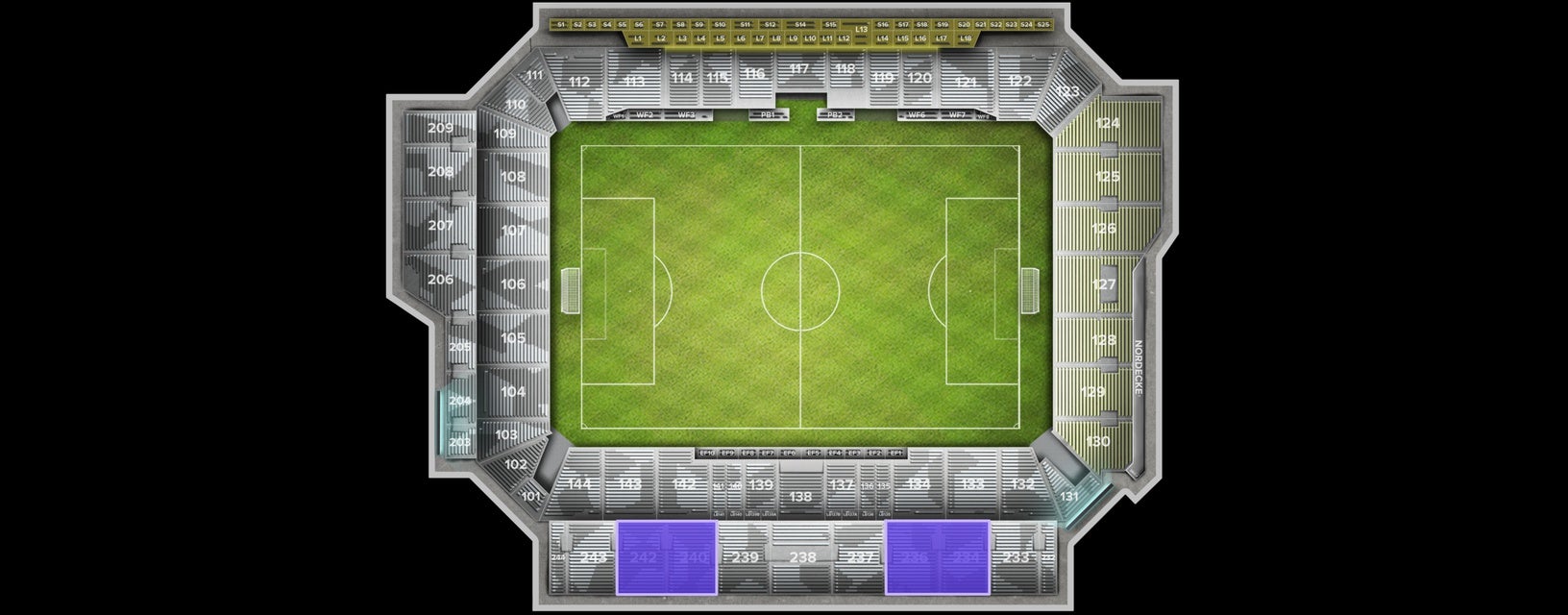 Seat view from Upper Center Circle