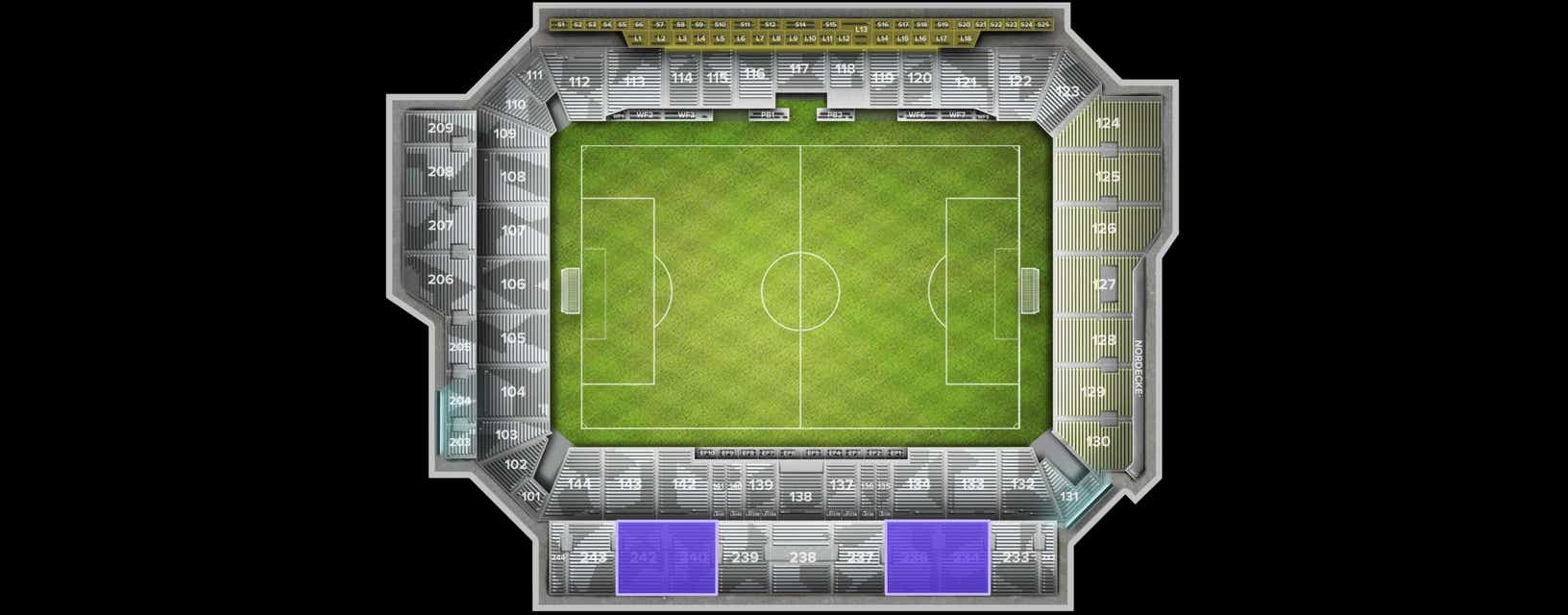 Seat view from Upper Center Circle