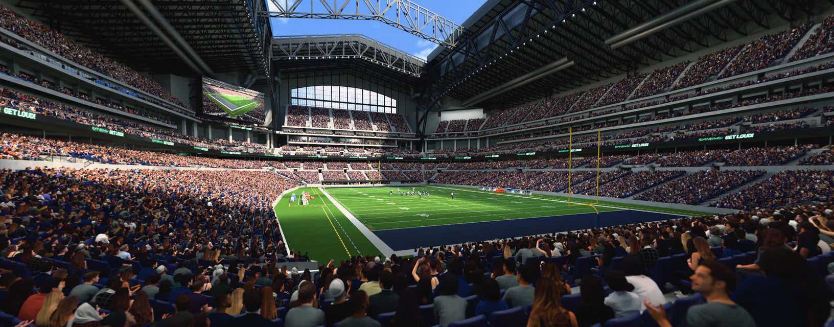 Seat view from Field End Zone