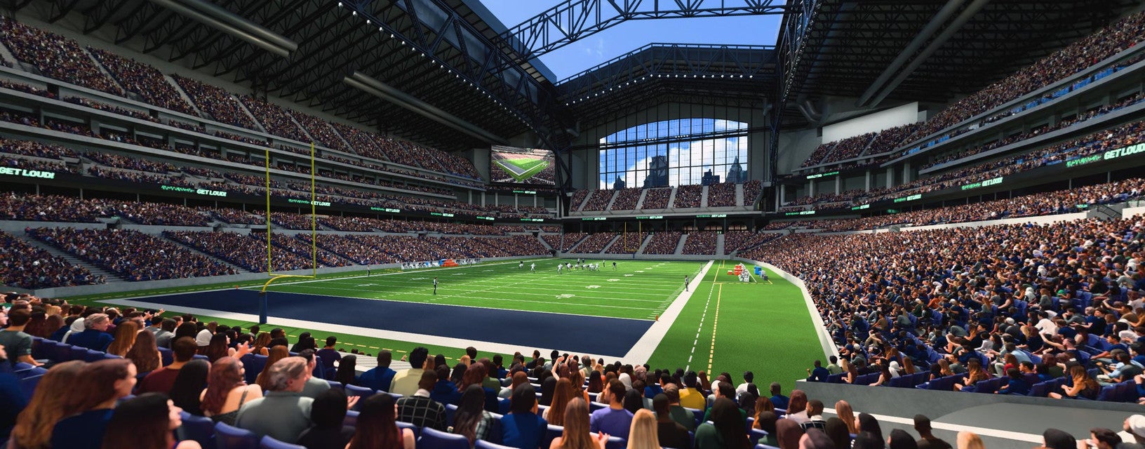 Seat view from Field End Zone