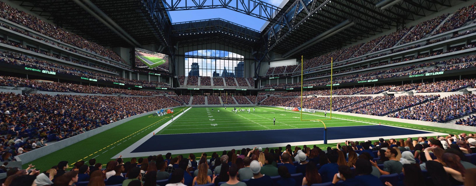 Seat view from Field End Zone