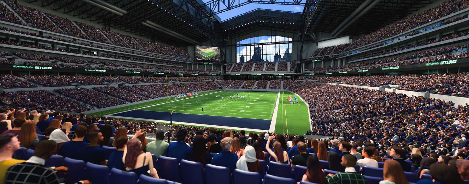 Seat view from Field End Zone