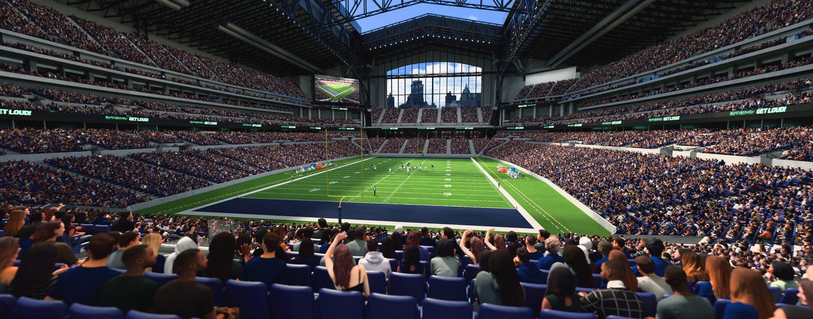 Seat view from Field End Zone