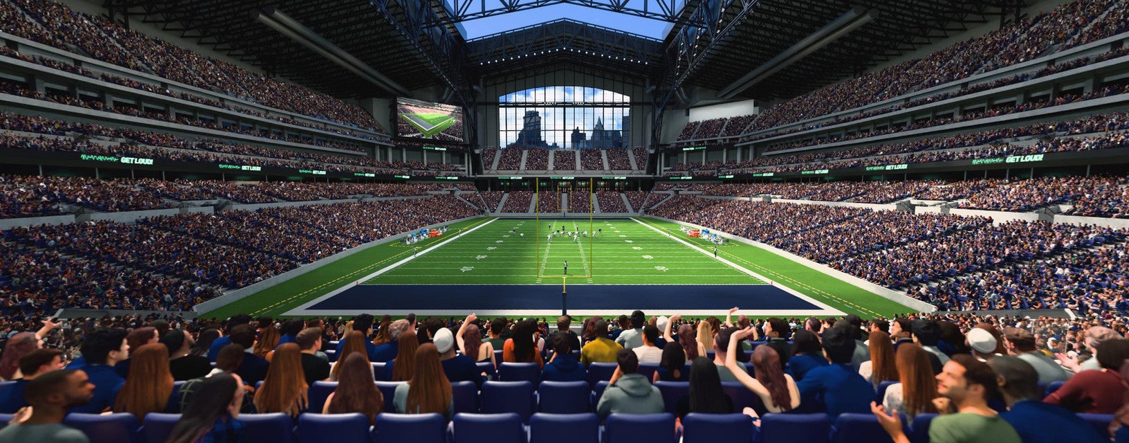 Seat view from Field End Zone