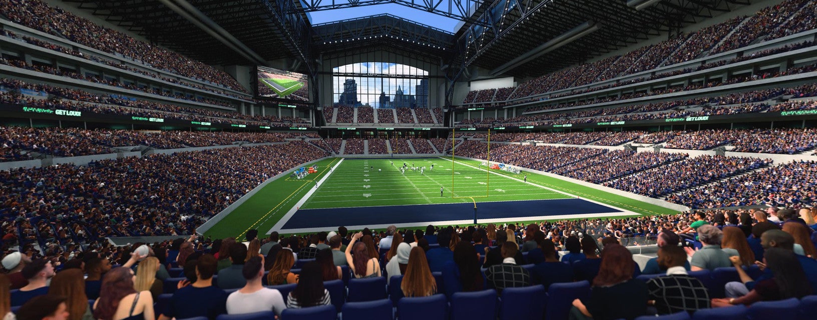 Seat view from Field End Zone