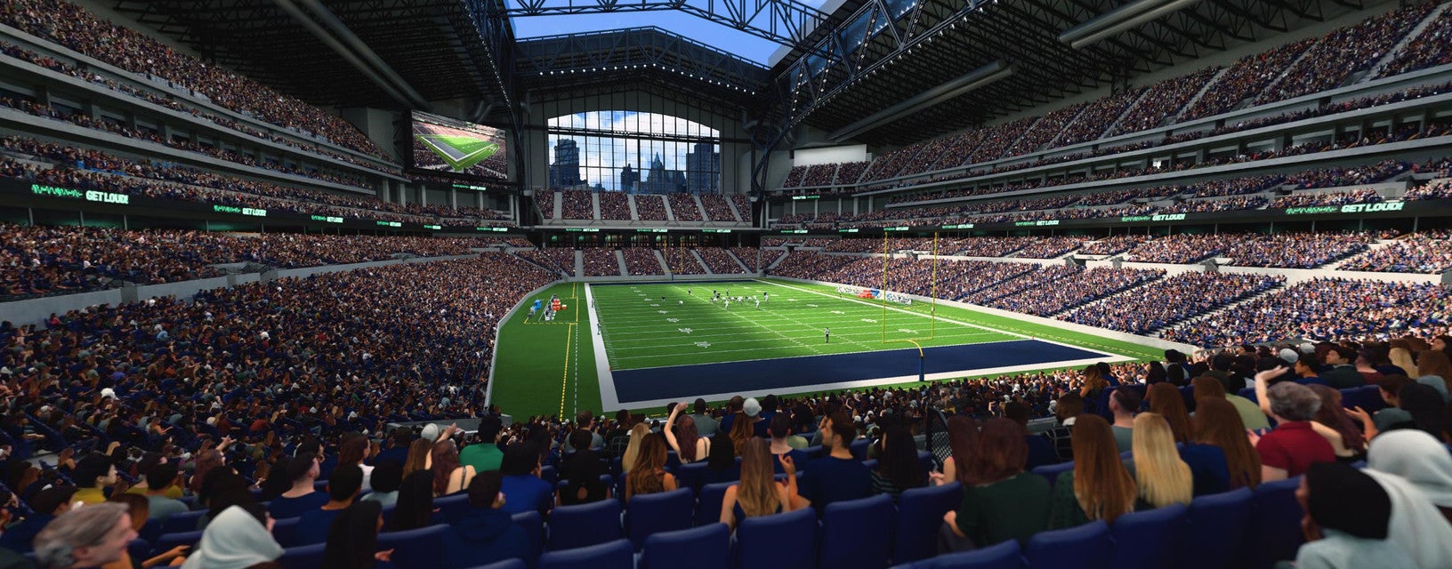 Seat view from Field End Zone