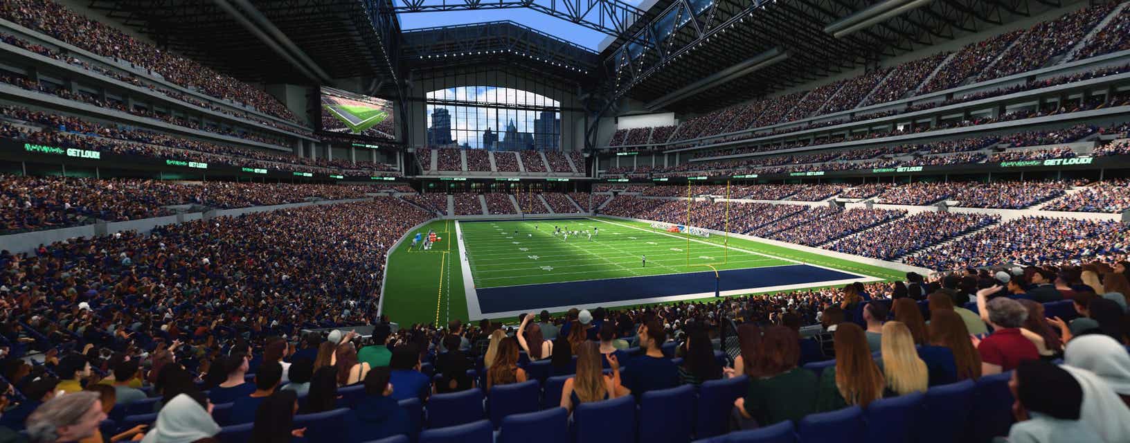 Seat view from Field End Zone