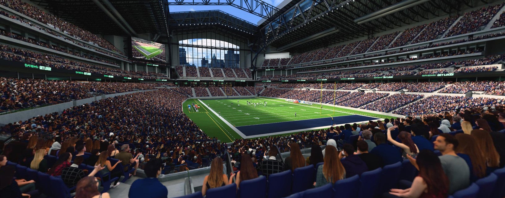 Seat view from Field End Zone