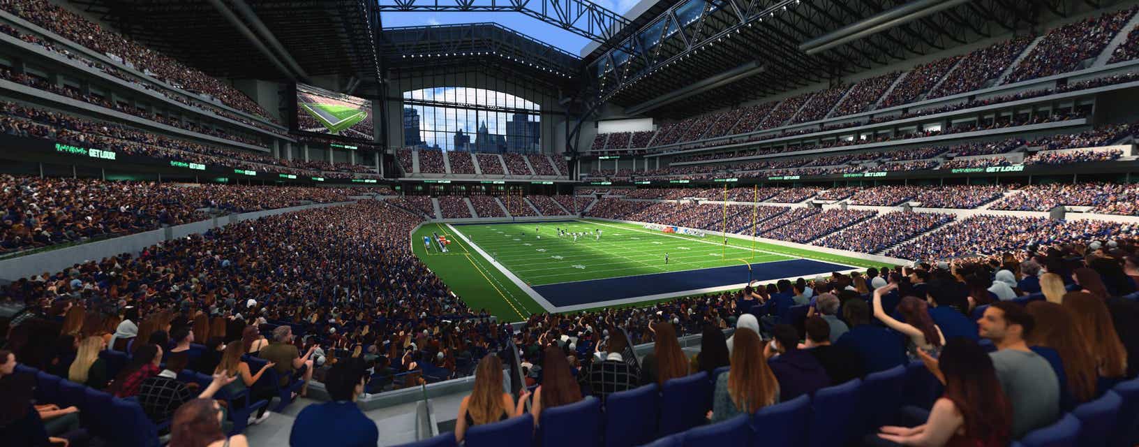 Seat view from Field End Zone