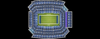 Seat view from Middle Endzone