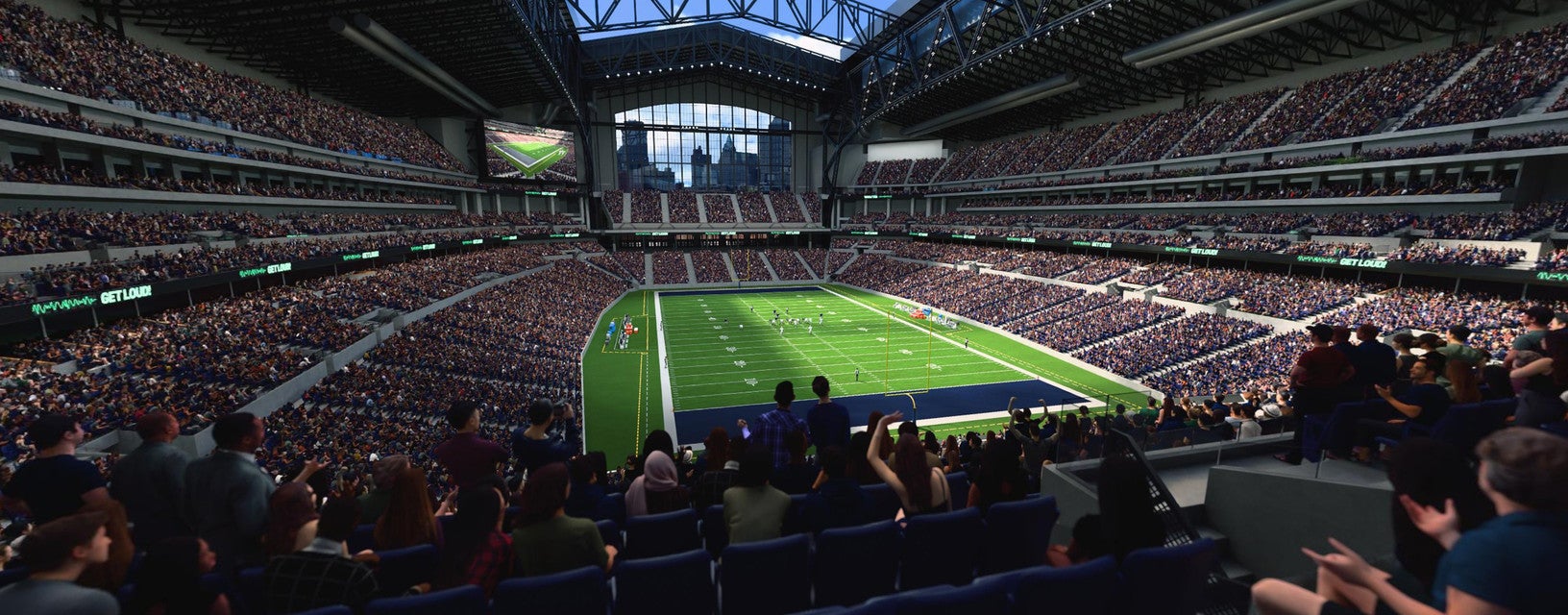 Seat view from Loge End Zone