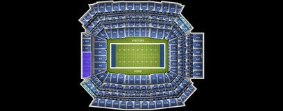 Seat view from Middle Endzone