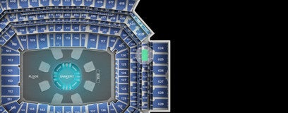 Seat view from Loge End Zone