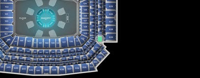 Seat view from Loge End Zone