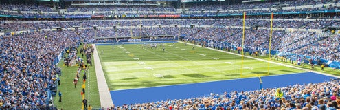 Seat view from Field End Zone