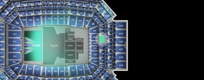 Seat view from Field End Zone
