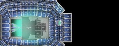 Seat view from Loge End Zone