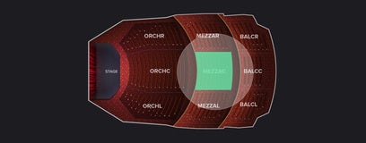 Seat view from Mezzanine Center