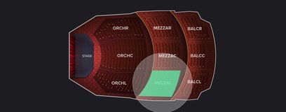 Seat view from Mezzanine Left