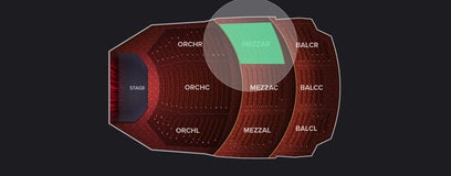 Seat view from Mezzanine Right
