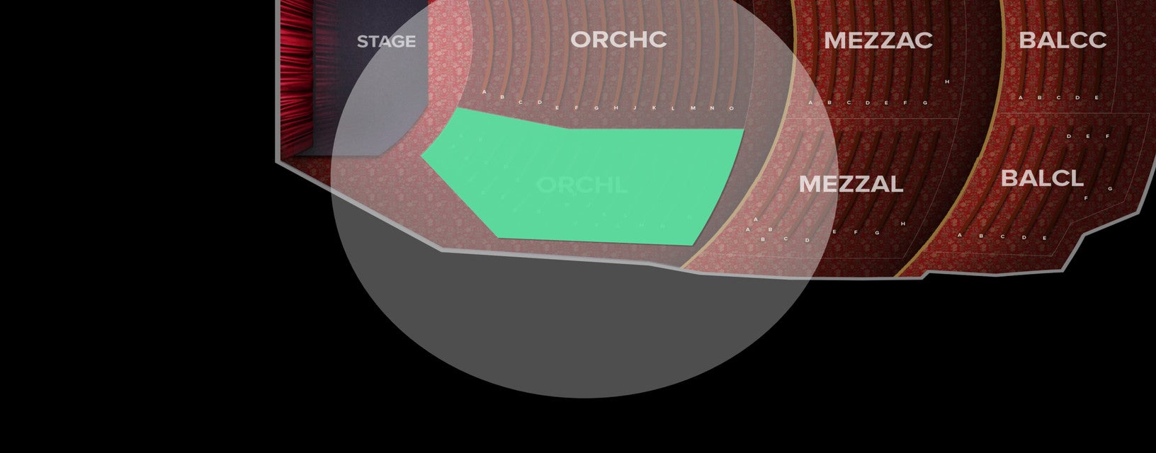 Seat view from Orchestra Left