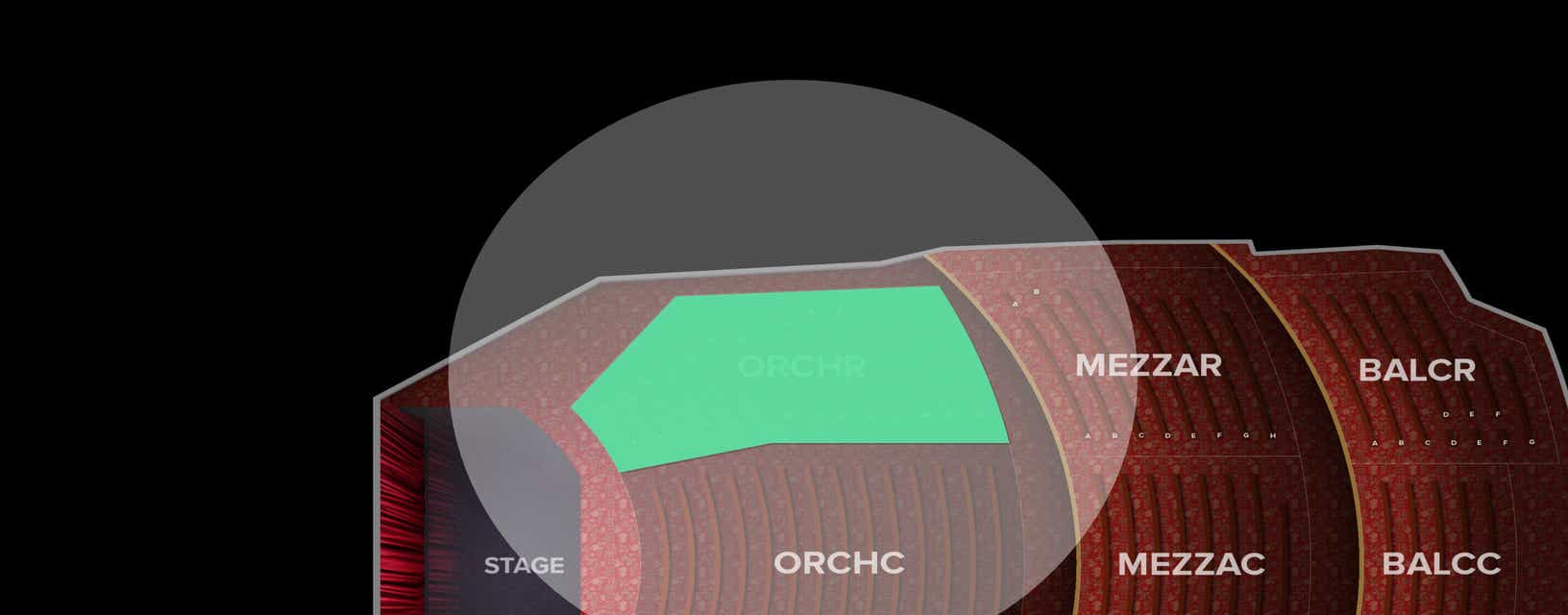 Seat view from Orchestra Right