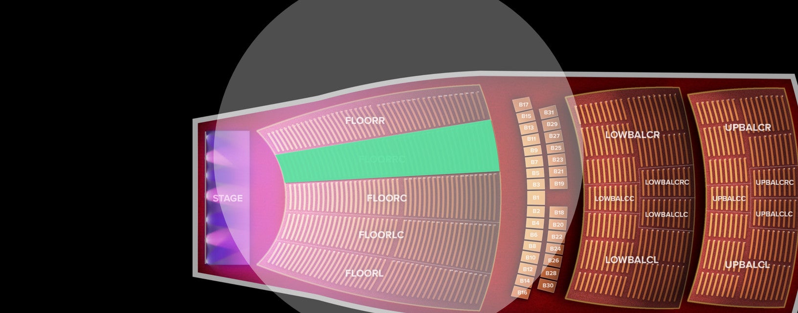 Seat view from 