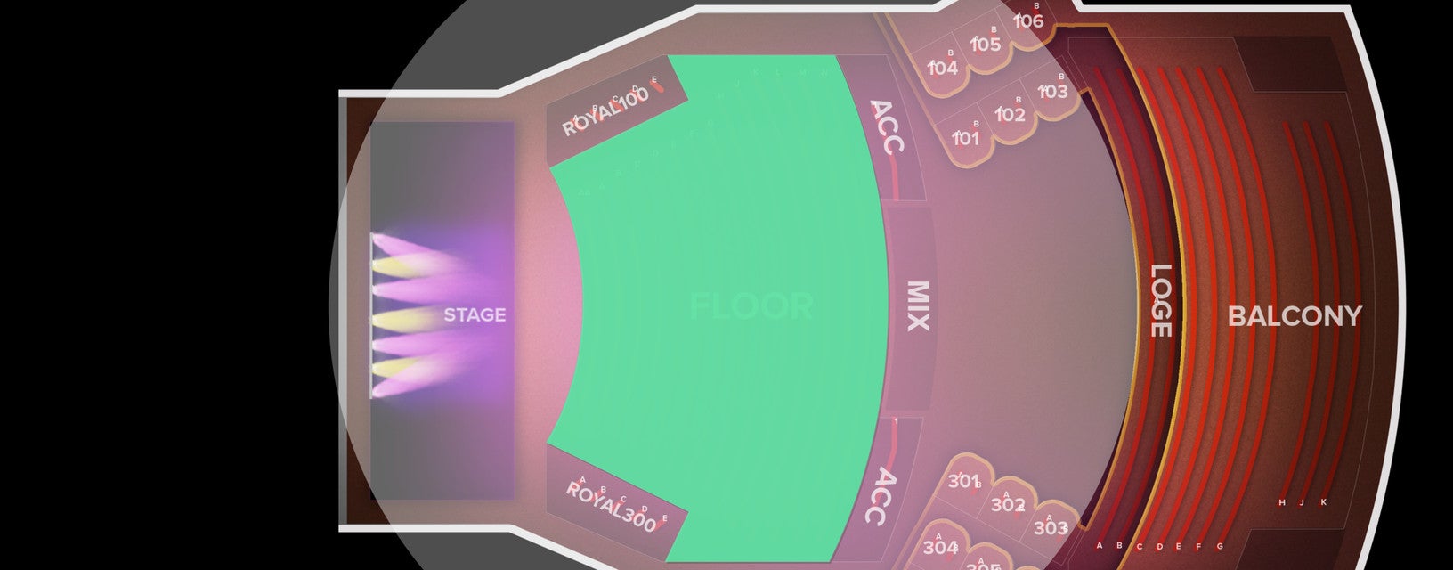 Seat view from 