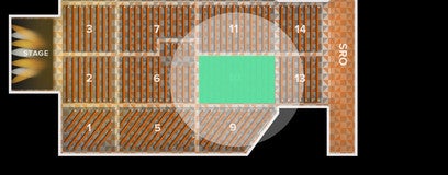 Seat view from Level 2