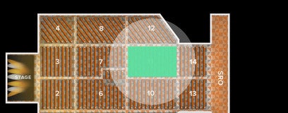 Seat view from Level 2