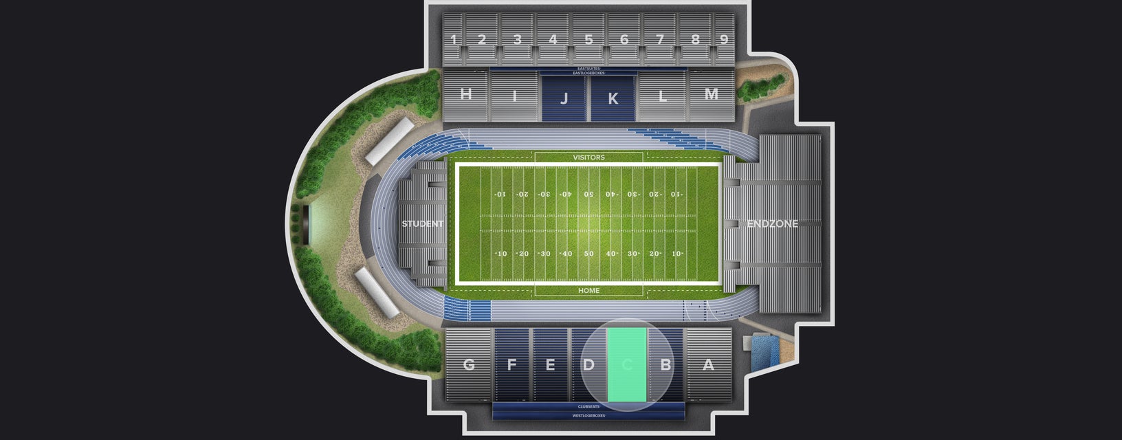 Seat view from Lower Sideline