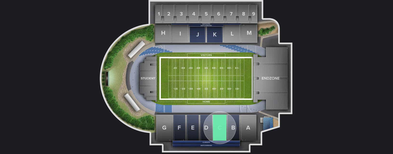 Seat view from Lower Sideline