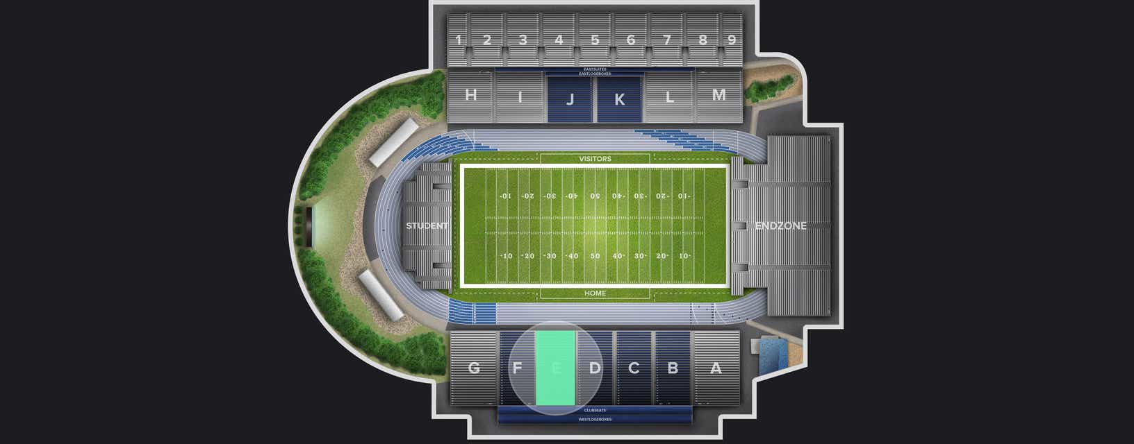 Seat view from Lower Sideline